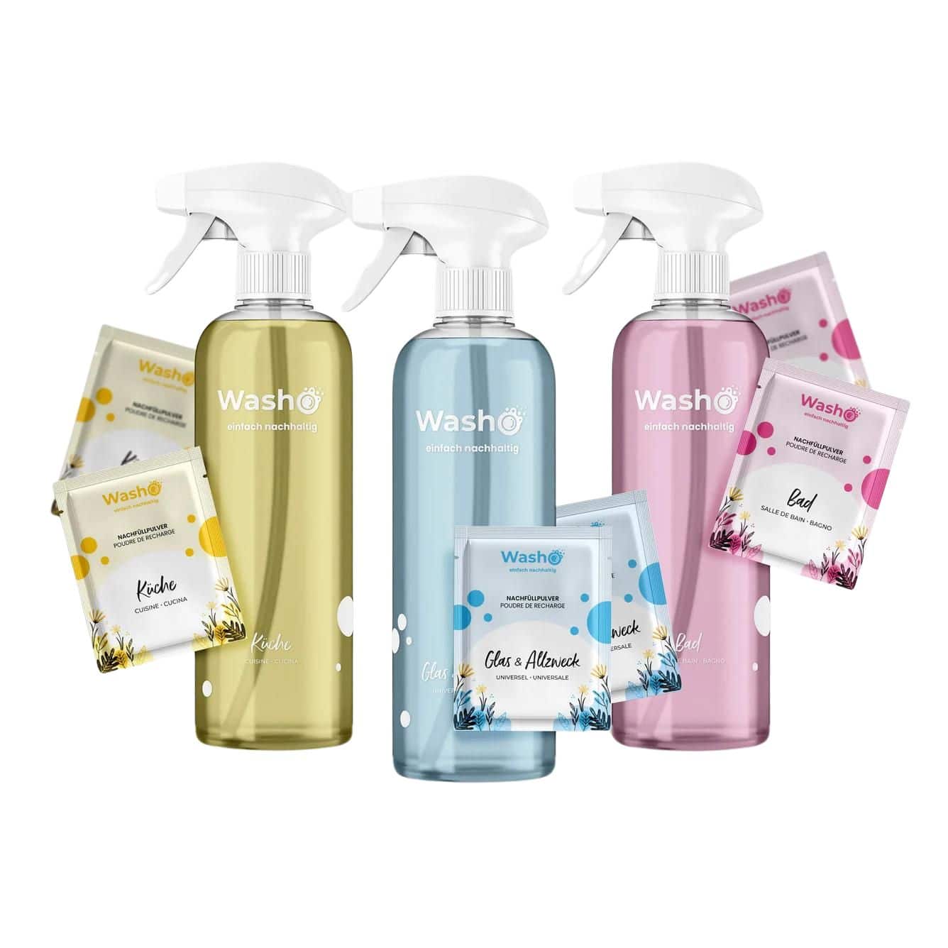 Reinigungsset-für-Oberflächen Reinigungsset für Oberflächen von Washo